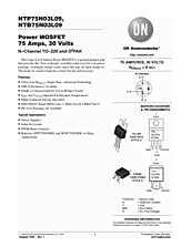 DataSheet NTB75N03L09 pdf
